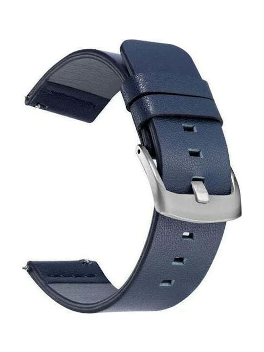 Lederriemen Blau 20mm