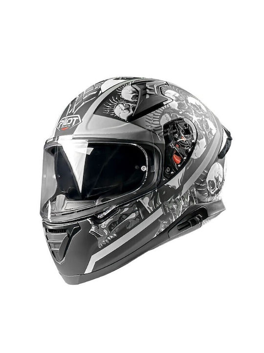 Pilot Snake SV Skull Matt Κράνος Μηχανής Full F...