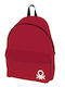 Benetton School Bag Backpack Junior High-High School Red