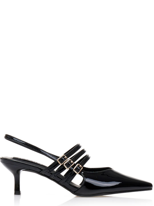 Tsoukalas Pumps mit Riemchen & mittelhoher Absa...
