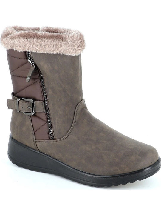 Stiefeletten Damen Braun