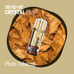 SKE Crystal Plus Προγεμισμένο Pod σε Χρυσό χρώμα 2ml 20mg Phani Tobacco SKE Crystal Plus Προγεμισμένο Pod σε Χρυσό χρώμα 2ml 20mg Phani Tobacco