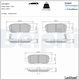 Delphi Brake Pad for Infiniti Q50 / QX50 Nissan Altima / Juke / Leaf / Maxima / Murano / Pulsar / Qashqai / Quest
