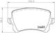 Hella Brake Pad Rear for Volkswagen Passat