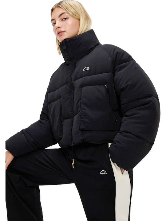 Sartoria Gaffer Crop Γυναικείο Puffer Μπουφάν για Χειμώνα Μαύρο