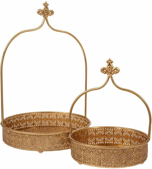 Iliadis Διακοσμητικός Δίσκος Rattan Rund 28.5x36x56cm 2Stück