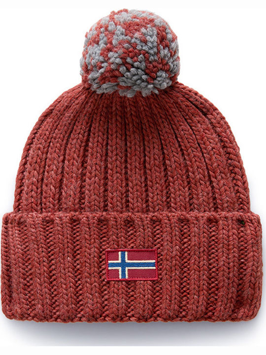 Semiury Beanie Γυναικείος Σκούφος Πλεκτός σε Λευκό χρώμα