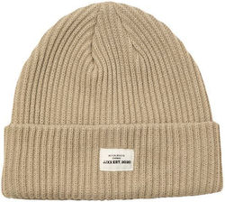 Jack & Jones Beanie Γυναικείος Σκούφος Πλεκτός σε Μπεζ χρώμα