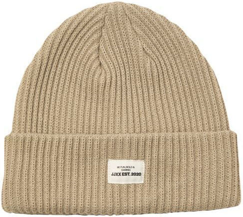 Beanie Beanie Knitted in Beige color