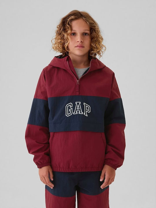 GAP Παιδικό Casual Μπουφάν Αντιανεμικό με Κουκο...