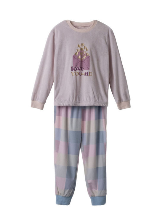 Evita Kids Pyjamas Cotton Lila