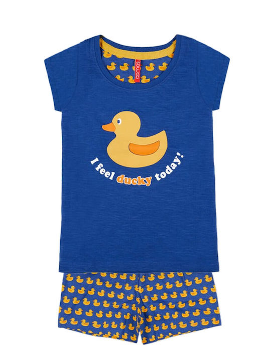 Admas Kinder Schlafanzug Sommerlich Blau Admas Kinder Schlafanzug Sommerlich Blau