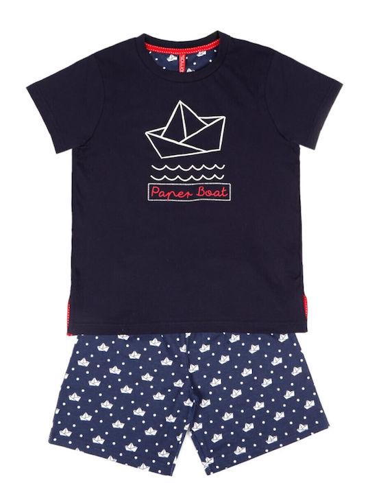 Admas Kinder Schlafanzug Sommerlich Blau Admas Kinder Schlafanzug Sommerlich Blau
