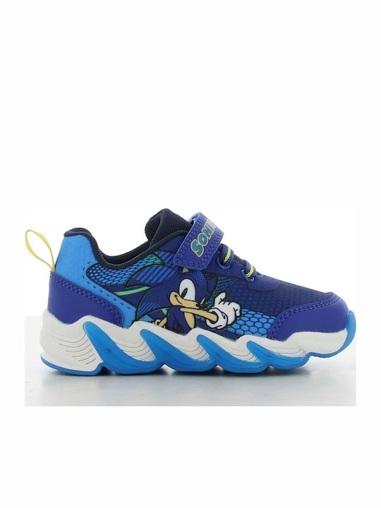 Sonic Kids Sneakers with Scratch & Lights Blue