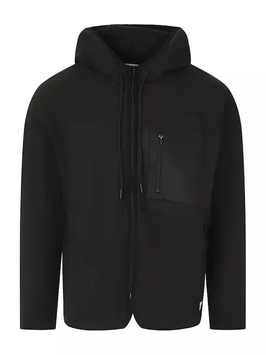 Brianna Women's Sweatshirt Jacket Hooded Black