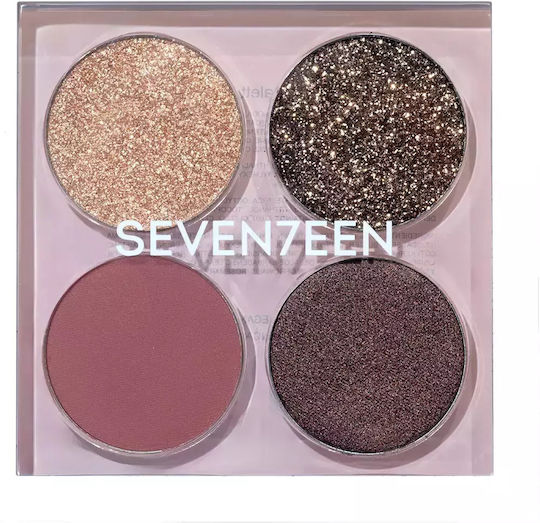 Seventeen Vibrant Eyes Eye Shadow Palette in Solid Form 07 Nude Poetry 7.6gr