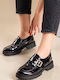 Лачени Дамски Loafers в Черен Цвят