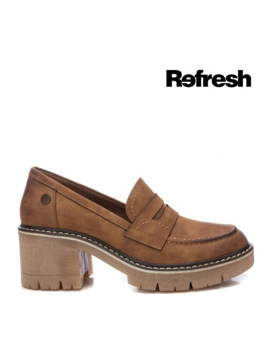 Women's Loafers in Tabac Brown Color