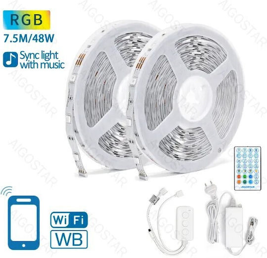 Aigostar Ταινία LED 12V RGB Φως 7.5m