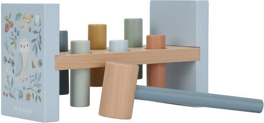 Little Dutch Spiel mit Hammer Forest Friends aus Holz für 12++ Monate