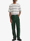 568 Trousers in Loose Fit Python Green