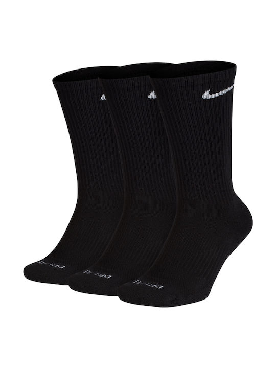 Nike EVERYDAY PLUS CUSHIONED Αθλητικές Κάλτσες Μαύρες 3 Ζεύγη