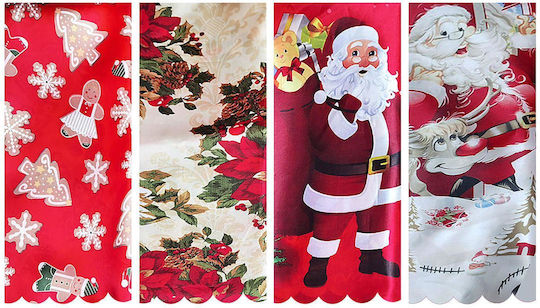 XMASfest Weihnachtlich Tischtuch Stoff L150xB150cm. (Μverschiedene Designs/Farben)