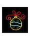 Aca Weihnachtlicher Lichtschlauch 60x60cm Christmas Flower