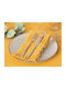 Atmosphera Maha Kitchen Towel Made of 100% Cotton in Yellow Colour 40x40cm 2 Pieces