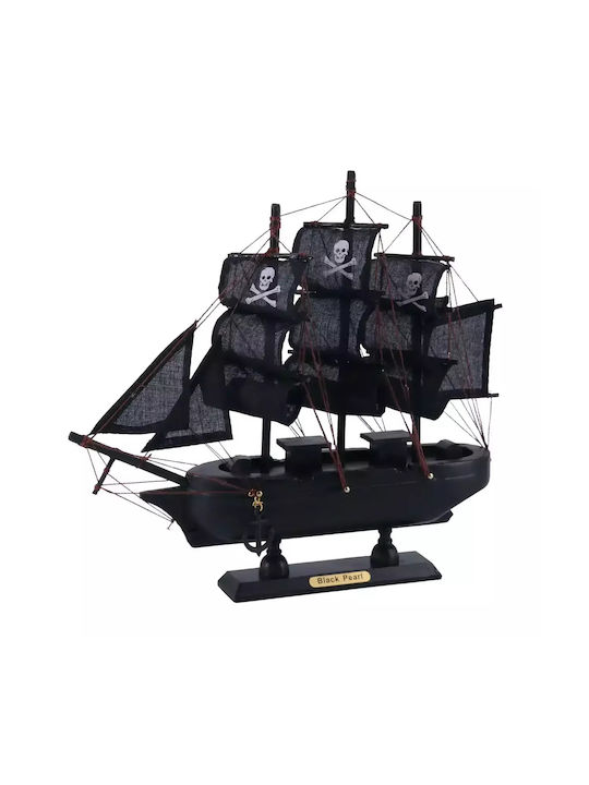 Wooden Pirate Ship Decorative 24cm