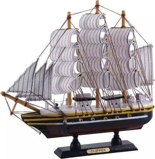 Wooden Decorative Clipper Ship 24cm