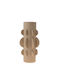 Zen Collection Vază Decorativă Ceramică Bej 18.5x18.5x38.5cm 1buc