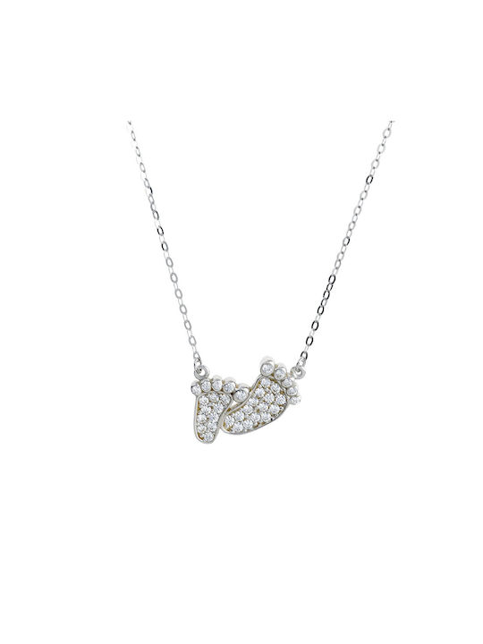 Ioannou24 Necklace from White gold 14K