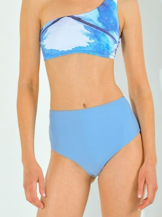 Zebras & Libras Bikini Inferioare Slip Culoare Albastru Deschis