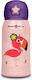 Nava Kids Water Bottle Thermos Dinosaur Stainless Steel with Straw Non Spill We Care 500ml