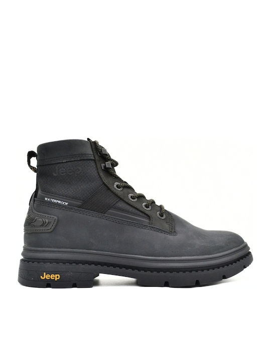 Leather Black Men's Boots Anatomical