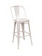 Metallischer Gartenhocker Weiß 10 Stück 42x47x114cm