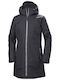 Women's for Hiking Short Sports Jacket Waterproof for Winter with Hood Black