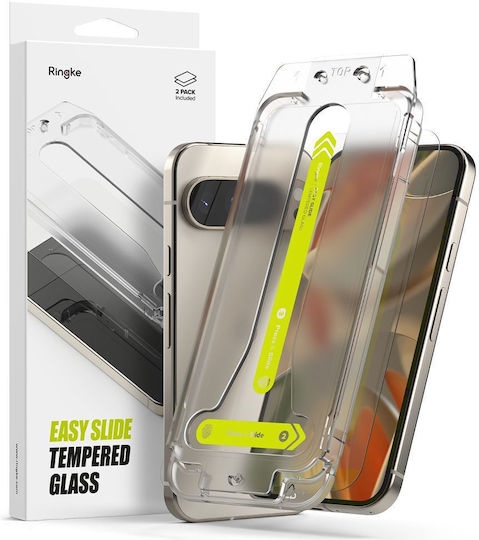 Ringke Easy Slide Gehärtetes Glas 2 Stücke (Google Pixel 9 Pro XL / Pixel 10 Pro XL)