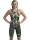 Speedo Fastskin Lzr Pure Valor 2.0 Openback Kneeskin 15859H786 Women's One Piece Competition Swimsuit Green