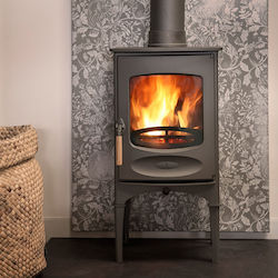 Charnwood C-Four Стомана Печка на дърва 4.9кВт ...