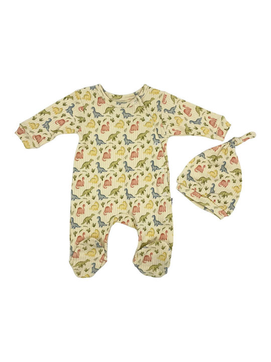 Angelbox Baby Bodysuit with Hat ecru