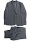 Men's Suit with Vest Blue