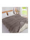My Home Luxury Κουβέρτα Fleece Μονή 160x220εκ. Μόκα MRS-44