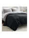 My Home Luxury Κουβέρτα Fleece Υπέρδιπλη 220x240εκ. Μαύρη
