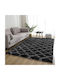 My Home Luxury Rutschfest Teppich Rechteckig Zottelig Pelzige Black