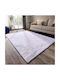 My Home Luxury Anti-slip Rug Rectangular Shaggy Furry White