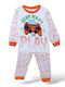 Babydom Kinder Schlafanzug Winterlich White, Orange