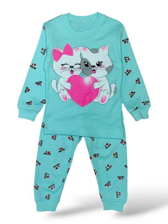 Babydom Παιδική Πιτζάμα Χειμωνιάτικη Βεραμάν