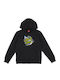 Fleece Kids Sweatshirt with Hood and Pockets Black